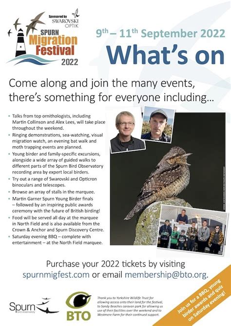 Spurn Migration Festival 2022 — Oriental Bird Club