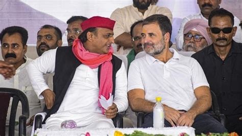 Rahul Gandhi Akhilesh Yadav Rush Out Of Prayagraj Rally Amid Ruckus By Party Workers Latest