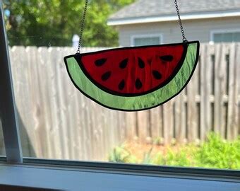 Watermelon Suncatcher Etsy