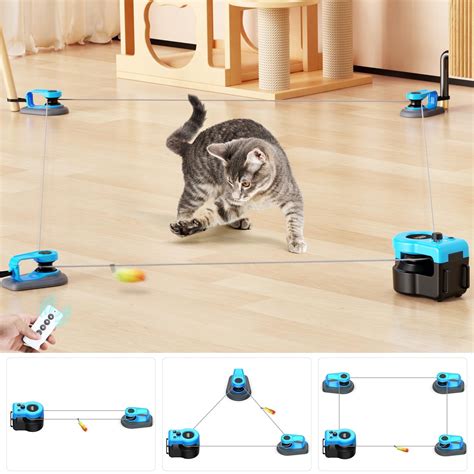 Free Shipping! Pet Deluxe Interactive Cat Toy for Indoor Cats, Auto/RC