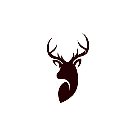 Deer Head Vector Logo Design 18969700 Vector Art At Vecteezy