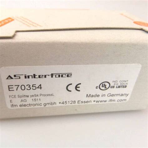 Ifm Electronic E70354 E7 0354 T Verteiler V4a Fce Splitter Ovp For