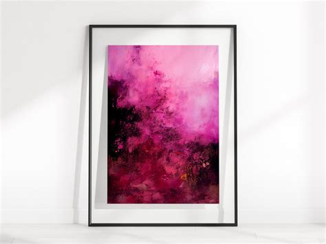 Pink Abstract Art Print Pink Color Art Prints Instant Download Home ...