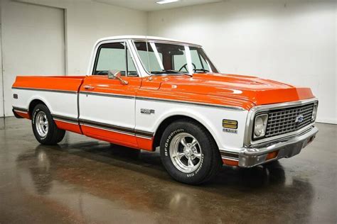 1972 Chevrolet C10 Cheyenne Super 9765 Miles Hugger Orange Pickup Truck