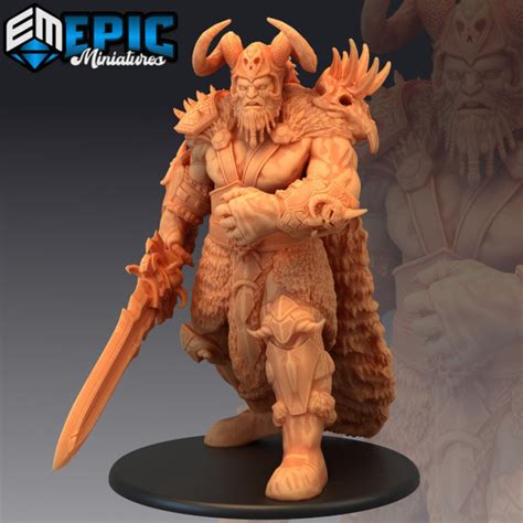 Fire Giant By Epic Miniatures Dandd Pathfinder Rpg Ttrpg Etsy