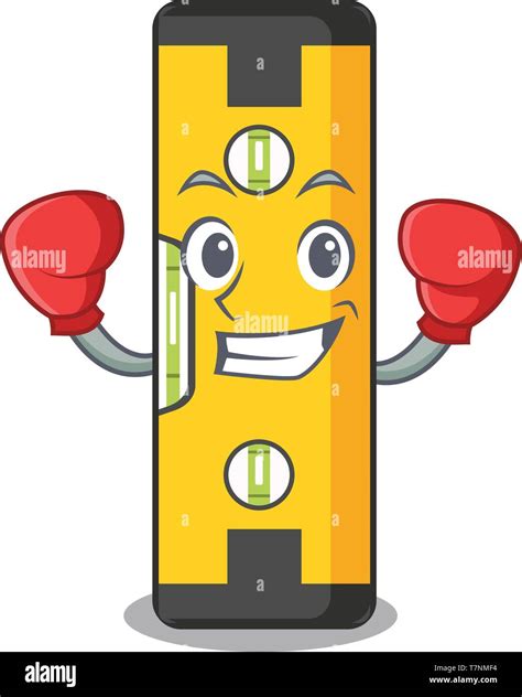 Boxing spirit level isolated in the cartoon Stock Vector Image & Art - Alamy