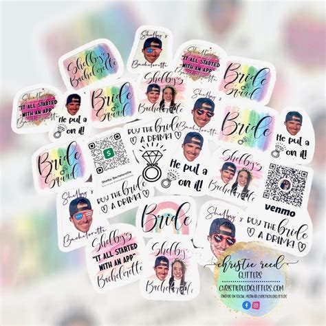 Bachelorette Party Custom Groom Temporary Tattoos Bride Bridal Party