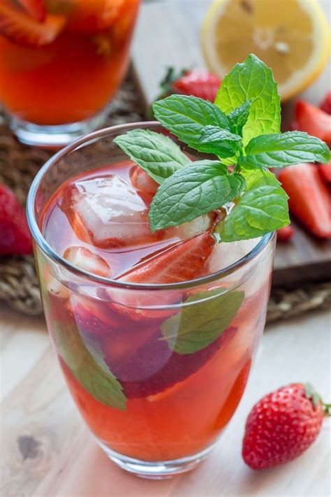 Easy And Delicious Strawberry Iced Tea Savored Sips