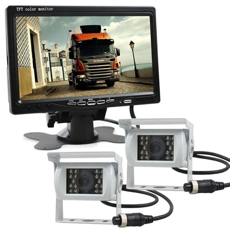 7 TFT LCD Rear View Camera With Night Vision And DC 12V 24V For Bus