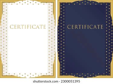 Award Certificate Template Design 20 Stock Vector (Royalty Free ...