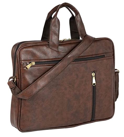 Storite Pu Leather Laptop Bag Fits Upto Inch Laptop Messenger