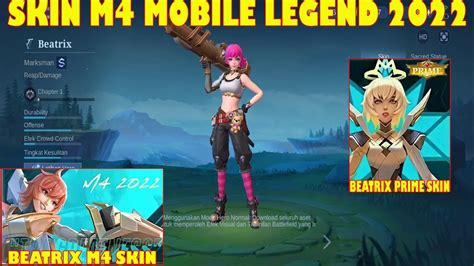 Beatrix M Skin Mobile Legends Mlbb M Champion Youtube