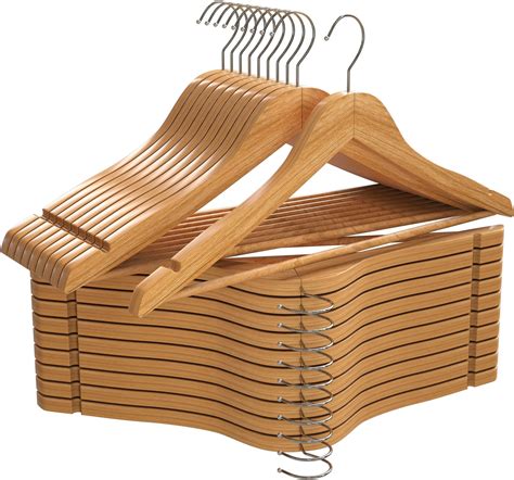 Utopia Home Premium Wooden Hangers 360 Degree Rotatable