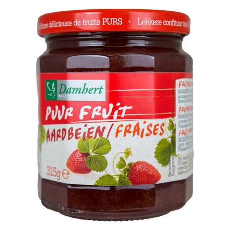 Damhert Puur Fruit Confiture Aux Fraises 315 G Redcare