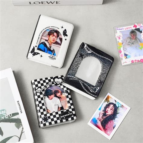 Inch Black Checkerboard Cover Album Photo Album Pockets Photocard