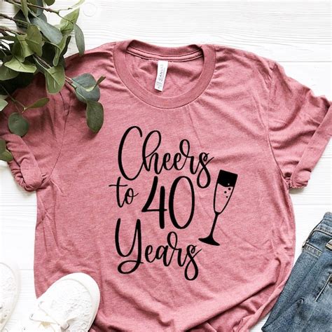 Cheers To 40 Years Etsy