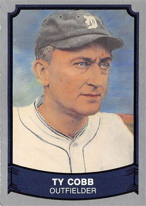 Ty Cobb Baseball Card 1989 Pacific Legends 117 Detroit Tigers Hof