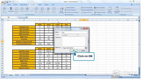 How To Define And Use Names In Formulas With Excel Youtube