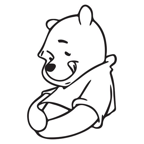 Winnie The Pooh Outline Svg Winnie The Pooh Svg Disney Svg Inspire