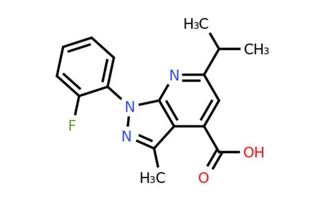 1018127 56 4 1 2 Fluorophenyl 3 Methyl 6 Propan 2 Yl 1h Pyrazolo