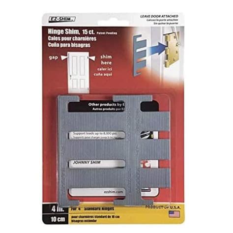 4 in EZ Shims for Door Hinges