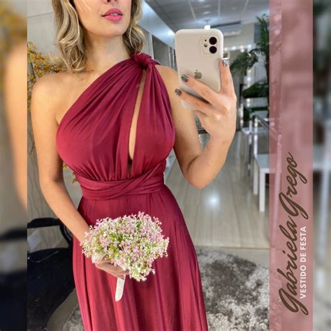 Vestido Multiformas Marsala