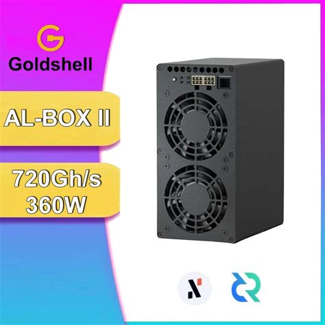 New Goldshell AL BOX ALPH Miner 720GH S 360W Crypto Home Quiet Asic