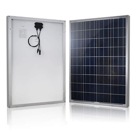 HQST 100 Watt Polycrystalline Solar Panel Kit 12V With Charge Controller