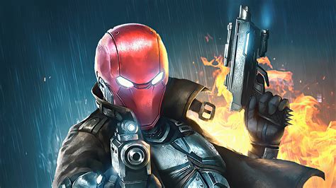 Red Hood Injustice Mobile Wallpaperhd Games Wallpapers4k Wallpapers