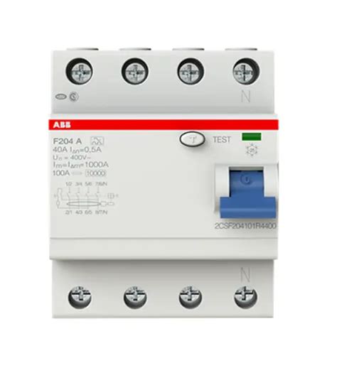 ABB FI SCHUTZSCHALTER F204A 40 0 5 4 Polig 40A 0 5mA