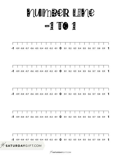 Negative And Positive Number Line 19 Free Printable Blank Worksheets