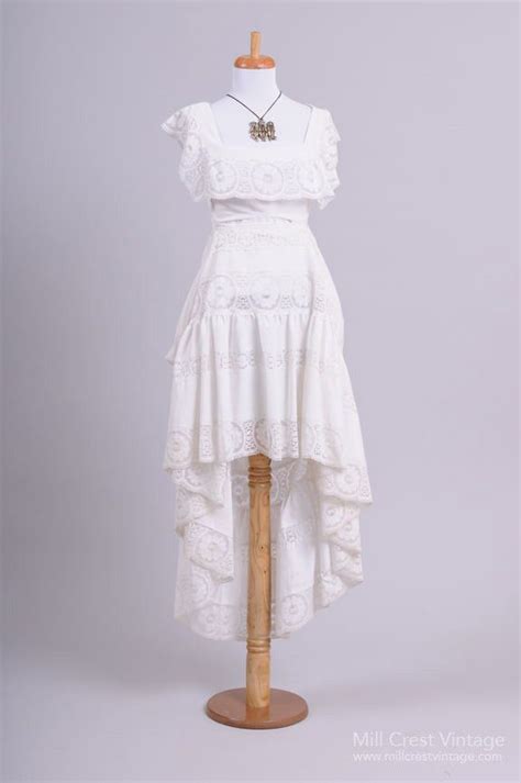 1960 Peasant Style Vintage Wedding Dress Vintage Dresses Wedding