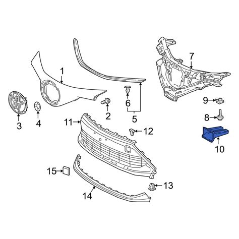 Toyota OE 52521F4010 - Grille Reinforcement Bracket