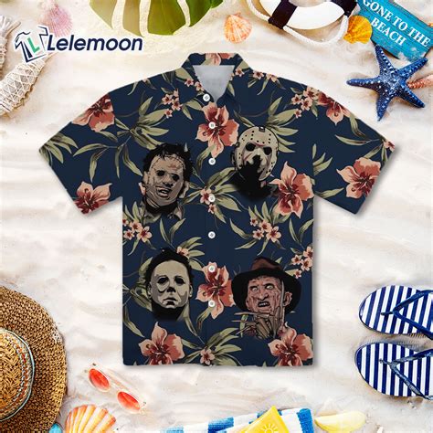 Horror Characters Freddie Tropical 3D Hawaiian Shirt - Lelemoon