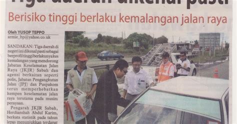 Surat Khabar Kemalangan Jalan Raya Letter 7saudara