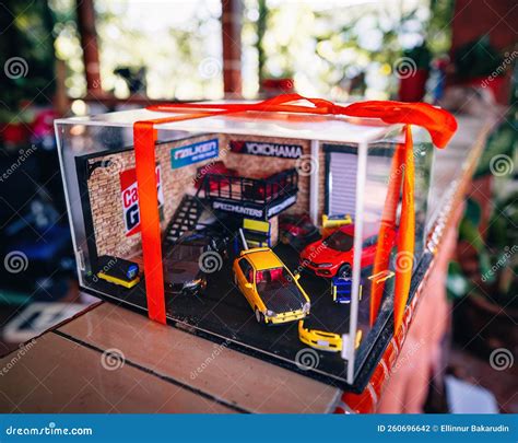 Custom Model Car Toyota Supra In A Workshop By Hot Wheels Diorama Made