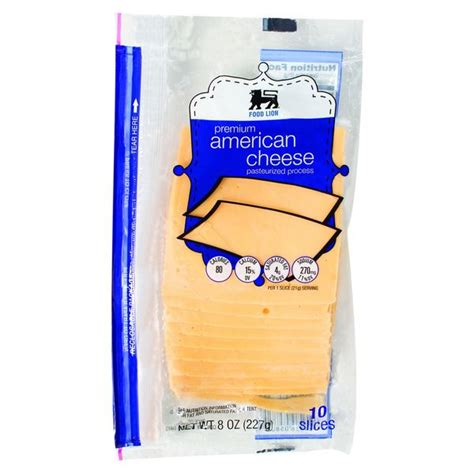 Food Lion Fresh Deli Sliced Yellow American Cheese Obx Grocery