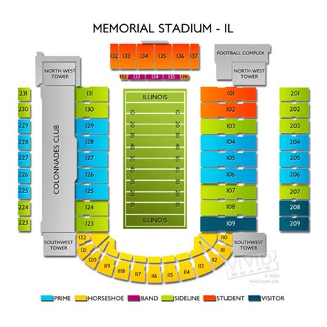 Memorial Stadium Seating Map