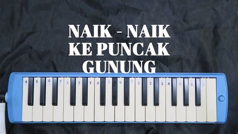 Not Angka Pianika Lagu Naik Naik Ke Puncak Gunung YouTube