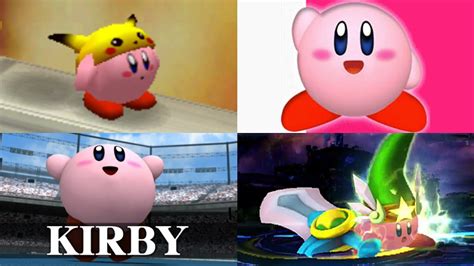 Evolution Of Kirbys Moveset And Animations In Super Smash Bros Youtube