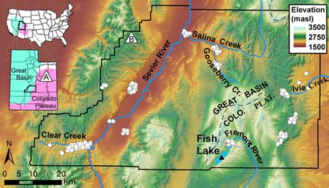 Map Of Fish Lake Utah - Connie Celestina