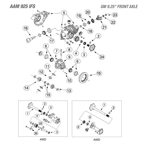 Chevy Silverado Front Differential Diagram