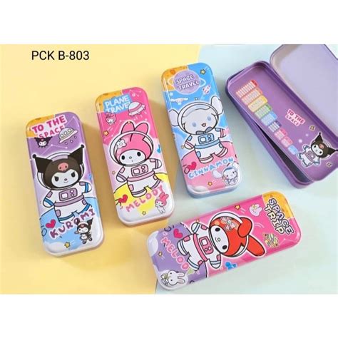 Jual Kotak Pensil Kaleng B 803 2 Susun SANRIO Kuromi My Melody