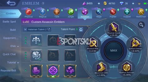 Rekomendasi Build Hero Yin Mobile Legends Ml Esportsku