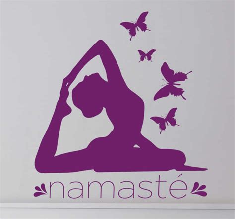 Namaste Decorative Yoga Sticker - TenStickers