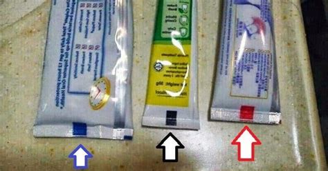 Que Signifient Les Bandes De Couleur Sur Les Tubes De Dentifrice