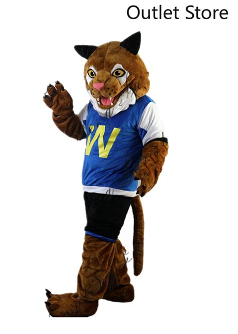 Halloween Cartoon Brown Cat Mascot Costume Cartoon Cosplay Party Dress