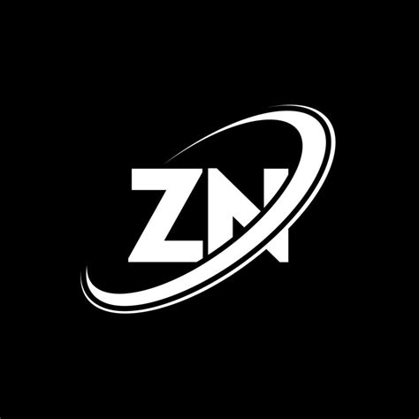 Diseño Del Logotipo De La Letra Zn Zn Letra Inicial Zn Círculo Vinculado En Mayúsculas Logo