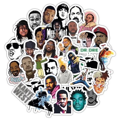 Buy BulbaCraft Rapper Stickers, Rap Stickers Rap Toys, Rap Accessories ...