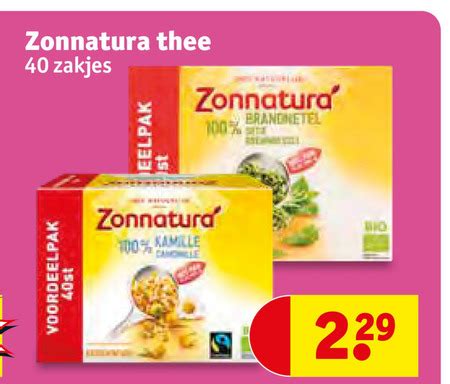 Zonnatura Thee Folder Aanbieding Bij Kruidvat Details